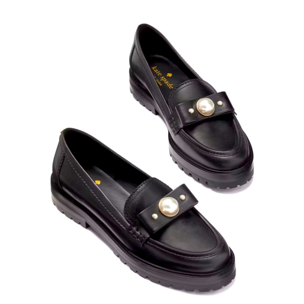 Kate Spade Prima Pearl Loafers Size 10B